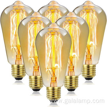 Vintage ST64 40W E27 Edison Light Bulb Lamp